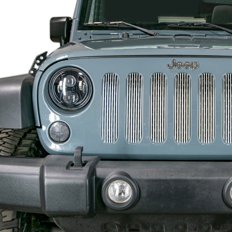 DV8 Offroad 2007-2018 Jeep JK Polished Grille Inserts-Grilles-DV8 Offroad-756519638356-