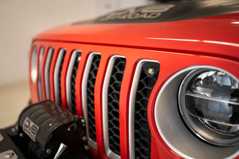 DV8 Offroad 2018+ Jeep JL Grill Amber Marker Lights - Black Ops Auto Works