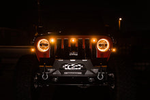 Load image into Gallery viewer, DV8 Offroad 2018+ Jeep JL Grill Amber Marker Lights - Black Ops Auto Works