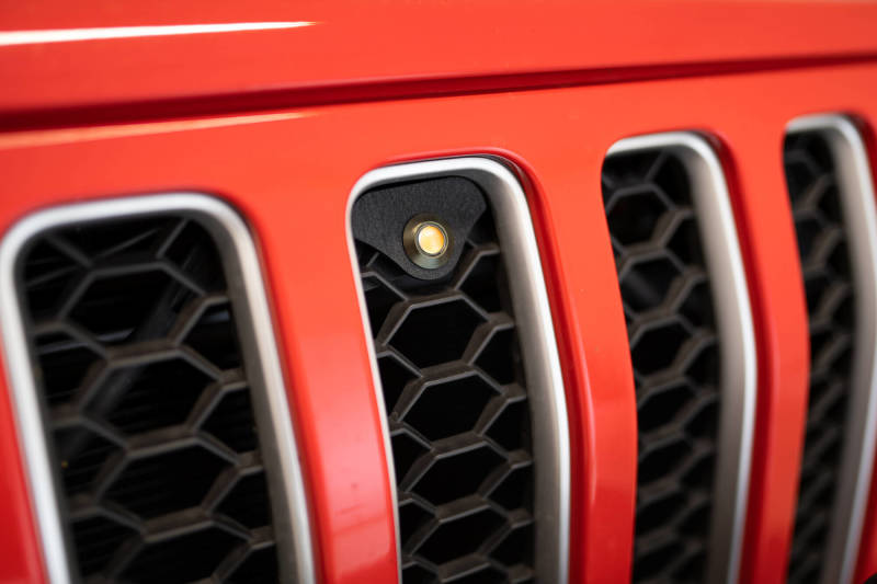 DV8 Offroad 2018+ Jeep JL Grill Amber Marker Lights - Black Ops Auto Works
