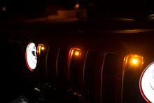 Load image into Gallery viewer, DV8 Offroad 2018+ Jeep JL Grill Amber Marker Lights - Black Ops Auto Works