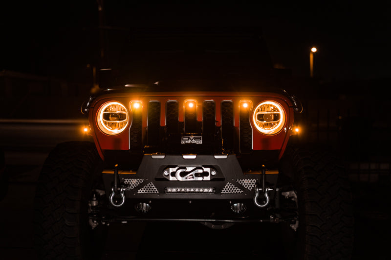 DV8 Offroad 2018+ Jeep JL Grill Amber Marker Lights - Black Ops Auto Works