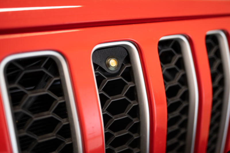 DV8 Offroad 2018+ Jeep JL Grill Amber Marker Lights - Black Ops Auto Works