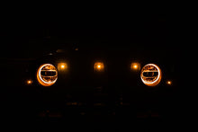 Load image into Gallery viewer, DV8 Offroad 2018+ Jeep JL Grill Amber Marker Lights - Black Ops Auto Works