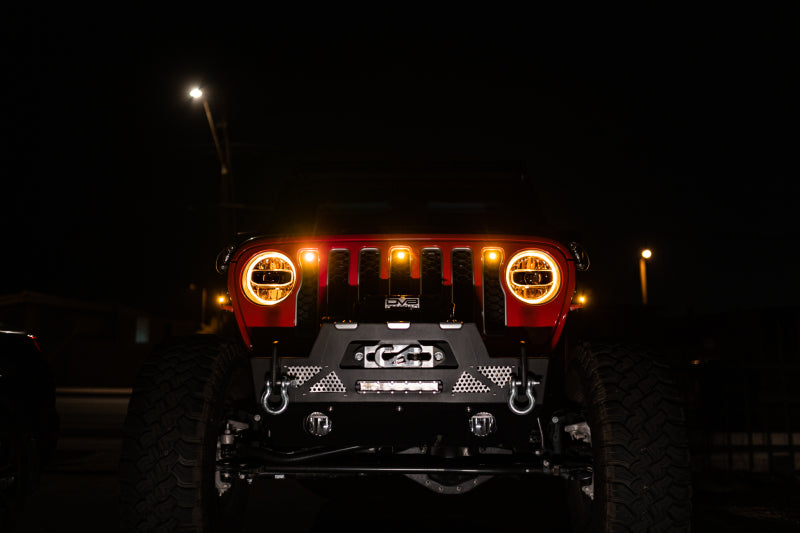 DV8 Offroad 2018+ Jeep JL Grill Amber Marker Lights - Black Ops Auto Works