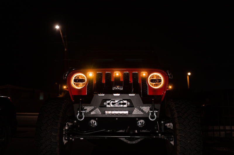 DV8 Offroad 2018+ Jeep JL Grill Amber Marker Lights - Black Ops Auto Works