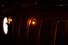 Load image into Gallery viewer, DV8 Offroad 2018+ Jeep JL Grill Amber Marker Lights - Black Ops Auto Works