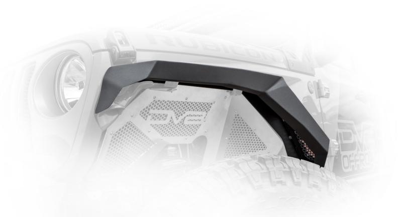 DV8 Offroad 2018+ Jeep Wrangler JL Armor Fenders w/ LED Turn Signal Lights - Black Ops Auto Works