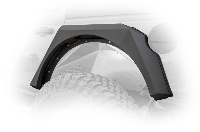 DV8 Offroad 2018+ Jeep Wrangler JL Armor Fenders w/ LED Turn Signal Lights - Black Ops Auto Works