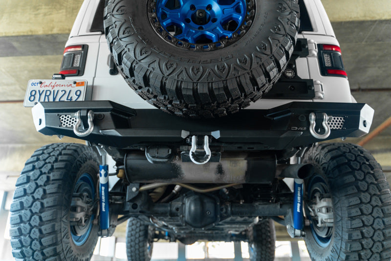 DV8 Offroad 2018 Jeep Wrangler JL MTO Series Rear Bumper w/ Optional Tire Carrier-Bumpers - Steel-DV8 Offroad-810087812966-