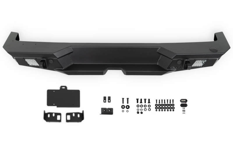 DV8 Offroad 2018 Jeep Wrangler JL MTO Series Rear Bumper w/ Optional Tire Carrier-Bumpers - Steel-DV8 Offroad-810087812966-