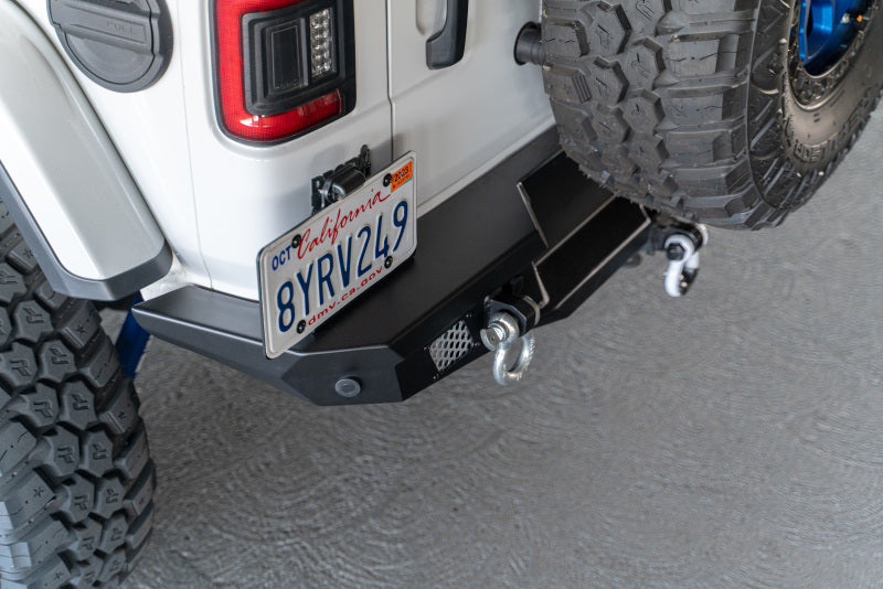 DV8 Offroad 2018 Jeep Wrangler JL MTO Series Rear Bumper w/ Optional Tire Carrier-Bumpers - Steel-DV8 Offroad-810087812966-