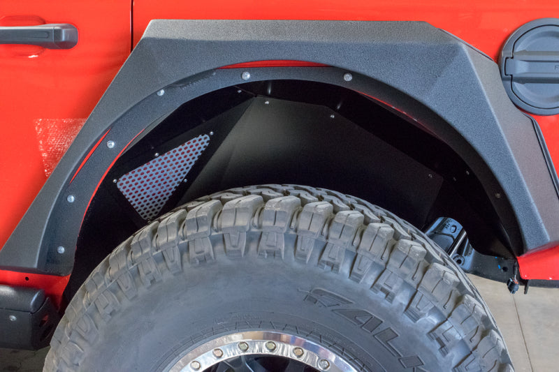 DV8 Offroad 2018+ Jeep Wrangler JL Rear Inner Fenders - Black - Black Ops Auto Works