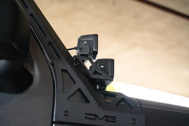 DV8 Offroad 2018+ Jeep Wrangler JLO A Pillar Dual Light Pod Mounts-Light Mounts-DV8 Offroad-