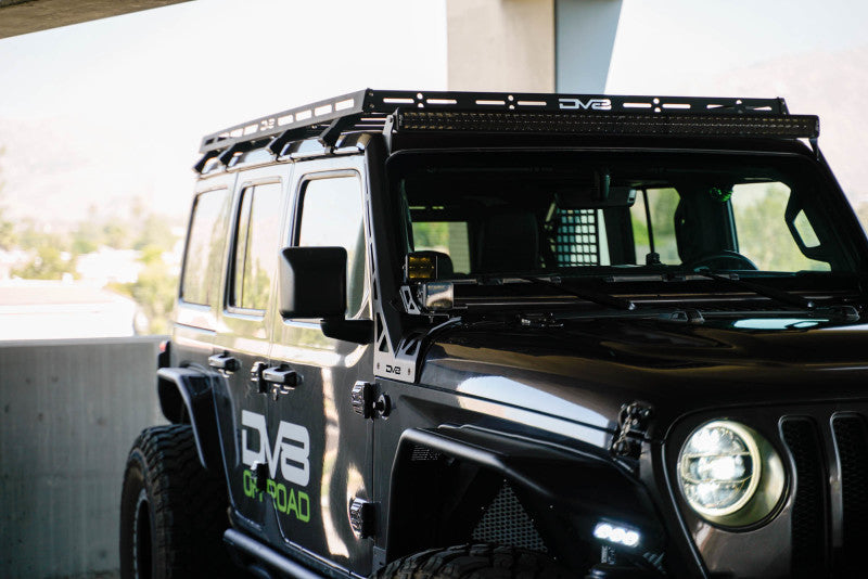 DV8 Offroad 2018+ Jeep Wrangler JLO A Pillar Dual Light Pod Mounts-Light Mounts-DV8 Offroad-