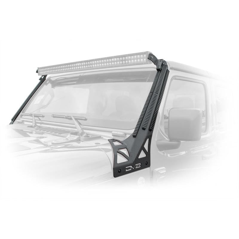 DV8 Offroad 2018+ JL/Gladiator Picatinny Rail A-Pillar Pod LED Light Mount - Black Ops Auto Works