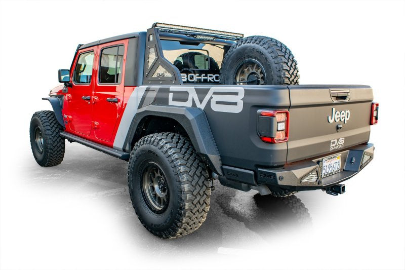 DV8 Offroad 2019+ Jeep Gladiator Universal Stand Up In-Bed Tire Carrier - Black Ops Auto Works