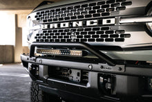 Load image into Gallery viewer, DV8 Offroad 2021-2022 Ford Bronco (Not For Factory Plastic Bumper) Factory Bumper Bull Bar - Black - Black Ops Auto Works