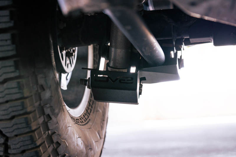 DV8 Offroad 2021-2022 Ford Bronco Rear Shock Guard Skid Plates - Black Ops Auto Works