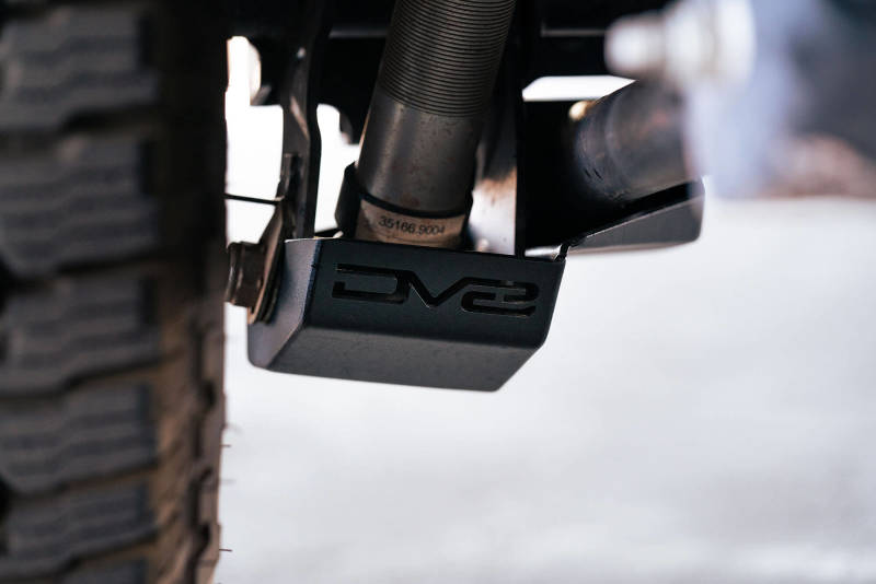 DV8 Offroad 2021-2022 Ford Bronco Rear Shock Guard Skid Plates - Black Ops Auto Works