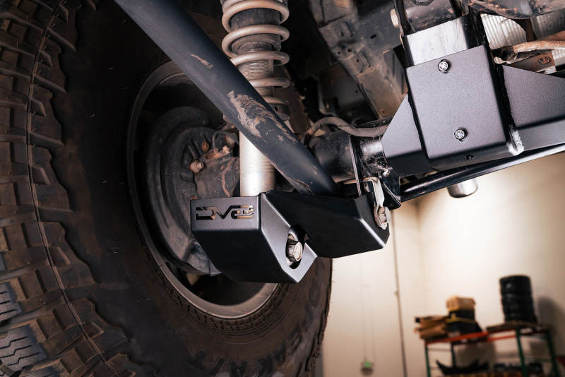 DV8 Offroad 2021-2022 Ford Bronco Rear Shock Guard Skid Plates - Black Ops Auto Works