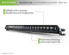 Load image into Gallery viewer, DV8 Offroad 20in Elite Series Light Bar 105W LED - Single Row - Black Ops Auto Works