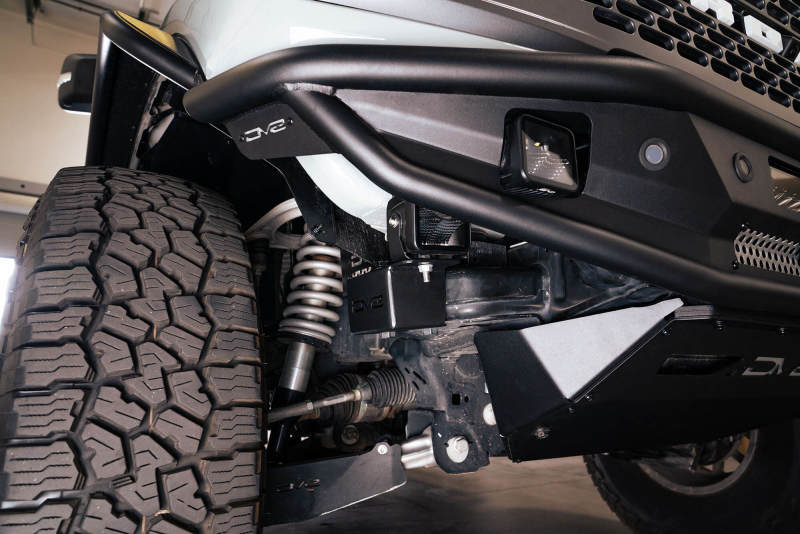 DV8 Offroad 21-22 Ford Bronco Crash Bar Caps w/ Accessory Mount - Black Ops Auto Works