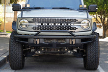 Load image into Gallery viewer, DV8 Offroad 21-22 Ford Bronco Factory Front Bumper Licence Relocation Bracket - Front - Black Ops Auto Works