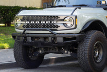 Load image into Gallery viewer, DV8 Offroad 21-22 Ford Bronco Factory Front Bumper Licence Relocation Bracket - Front - Black Ops Auto Works