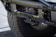 Load image into Gallery viewer, DV8 Offroad 21-22 Ford Bronco Factory Front Bumper Licence Relocation Bracket - Front - Black Ops Auto Works