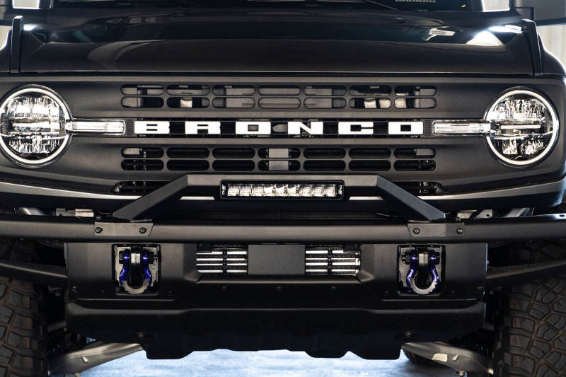 DV8 Offroad 21-22 Ford Bronco Factory Modular Front Bumper Bull Bar - Black Ops Auto Works