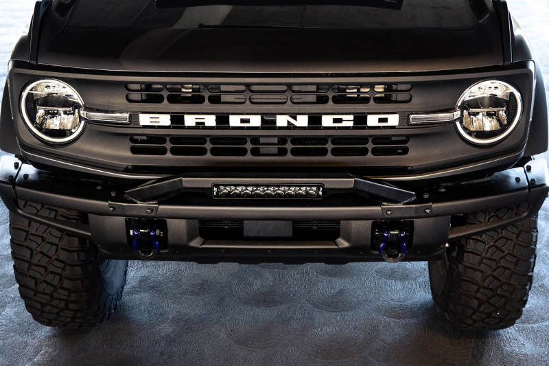 DV8 Offroad 21-22 Ford Bronco Factory Modular Front Bumper Bull Bar - Black Ops Auto Works