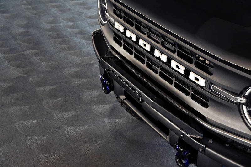 DV8 Offroad 21-22 Ford Bronco Factory Modular Front Bumper Bull Bar - Black Ops Auto Works