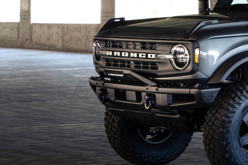 DV8 Offroad 21-22 Ford Bronco Factory Modular Front Bumper Bull Bar - Black Ops Auto Works