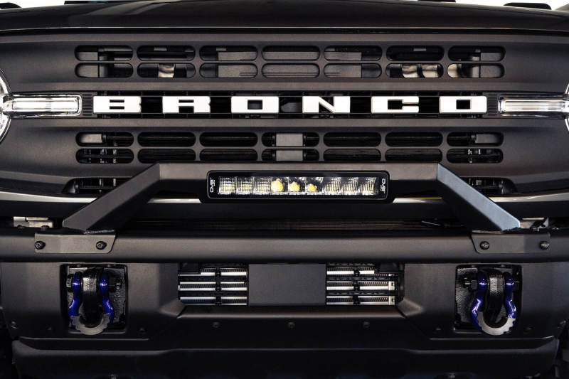 DV8 Offroad 21-22 Ford Bronco Factory Modular Front Bumper Bull Bar - Black Ops Auto Works