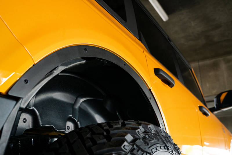 DV8 Offroad 21-22 Ford Bronco Fender Flare Deletes Set of 4 Front & Rear - Black Ops Auto Works