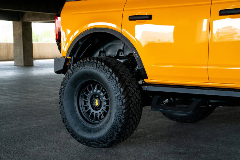 DV8 Offroad 21-22 Ford Bronco Fender Flare Deletes Set of 4 Front & Rear - Black Ops Auto Works