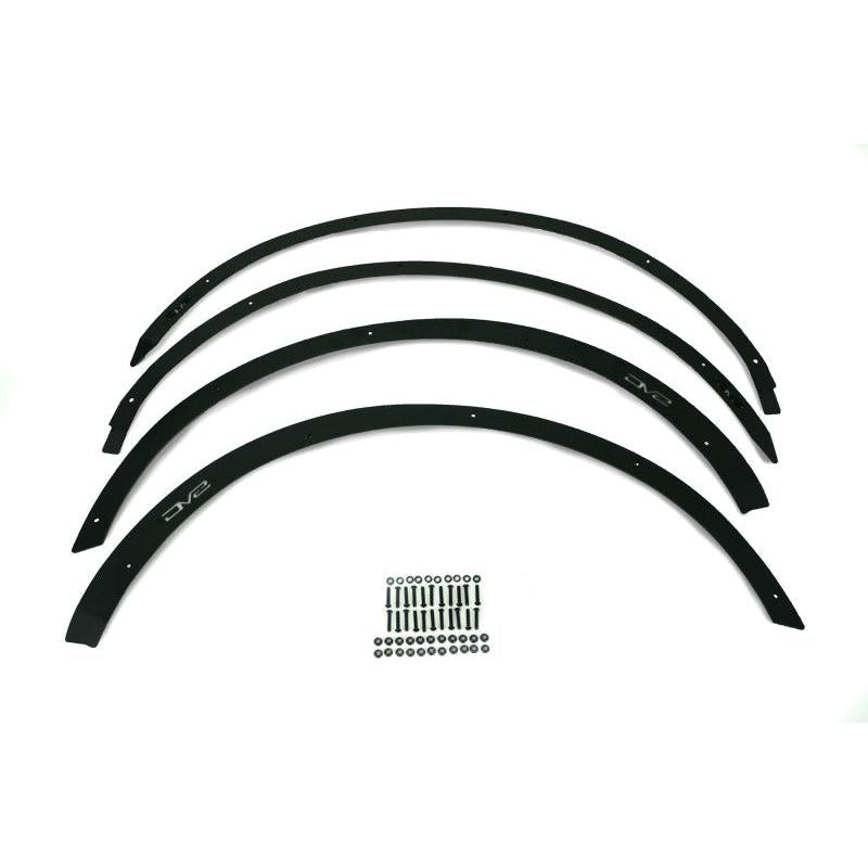 DV8 Offroad 21-22 Ford Bronco Fender Flare Deletes Set of 4 Front & Rear - Black Ops Auto Works