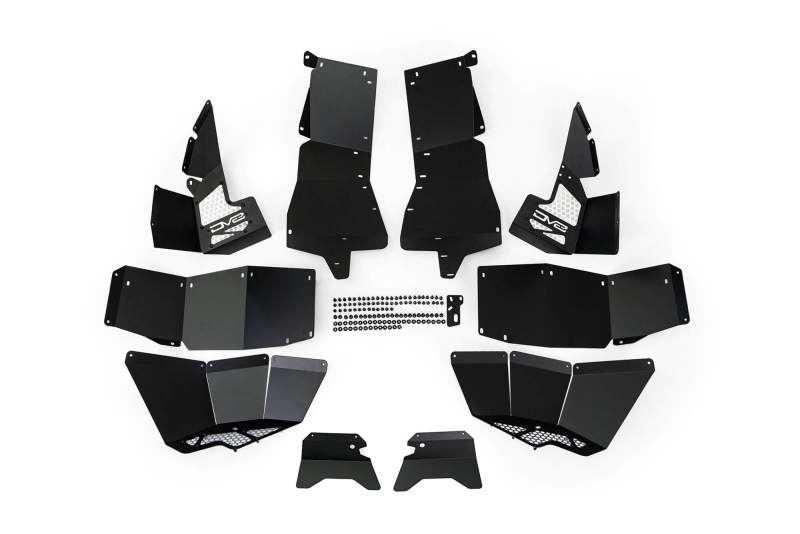 DV8 Offroad 21-22 Ford Bronco Front Inner Fender Liners - Black Ops Auto Works