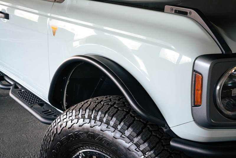 DV8 Offroad 21-22 Ford Bronco Front Inner Fender Liners - Black Ops Auto Works