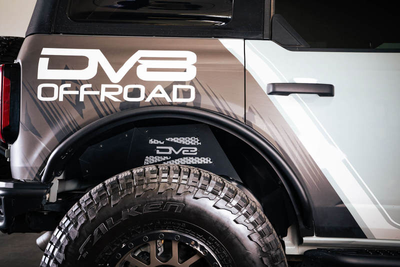 DV8 Offroad 21-22 Ford Bronco Rear Inner Fender Liners - Black Ops Auto Works