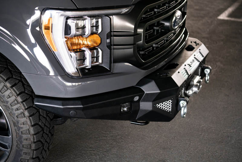 DV8 Offroad 21-22 Ford F-150 MTO Series Winch Front Bumper - Black Ops Auto Works