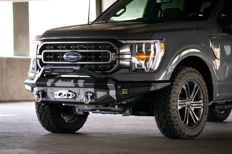 DV8 Offroad 21-22 Ford F-150 MTO Series Winch Front Bumper - Black Ops Auto Works