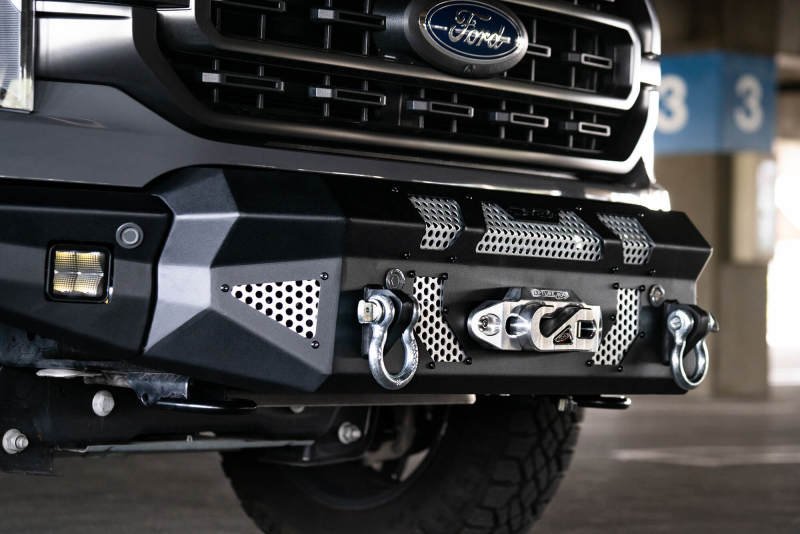 DV8 Offroad 21-22 Ford F-150 MTO Series Winch Front Bumper - Black Ops Auto Works