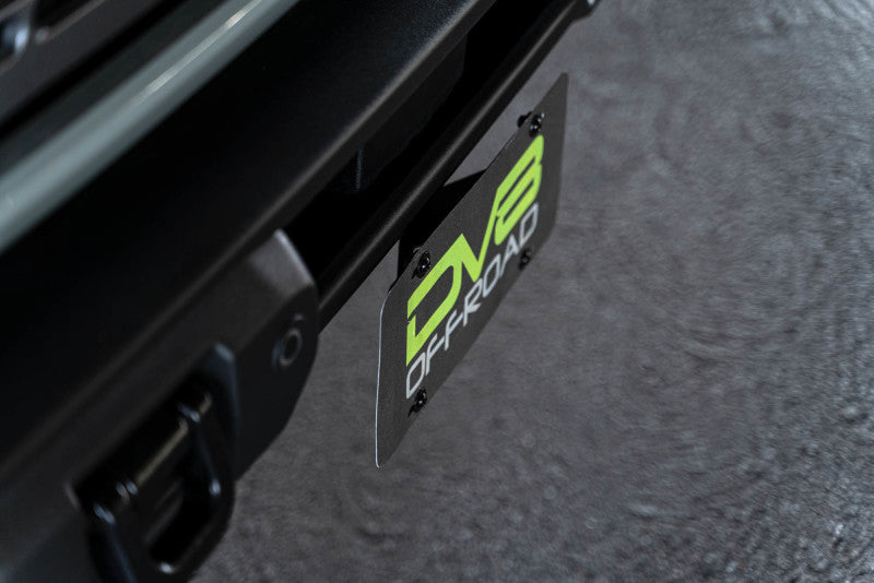 DV8 Offroad 21-23 Ford Bronco Capable Bumper Front License Plate Mount-License Plate Relocation-DV8 Offroad-810087812775-