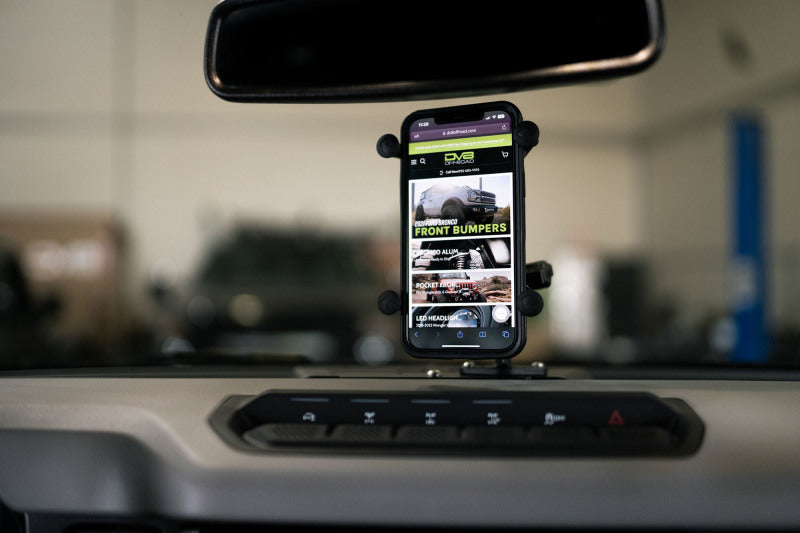 DV8 Offroad 21-23 Ford Bronco Digital Device Dash Mount - Black Ops Auto Works