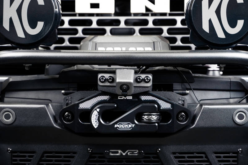 DV8 Offroad 21-23 Ford Bronco Front Camera Relocation Bracket - Black Ops Auto Works