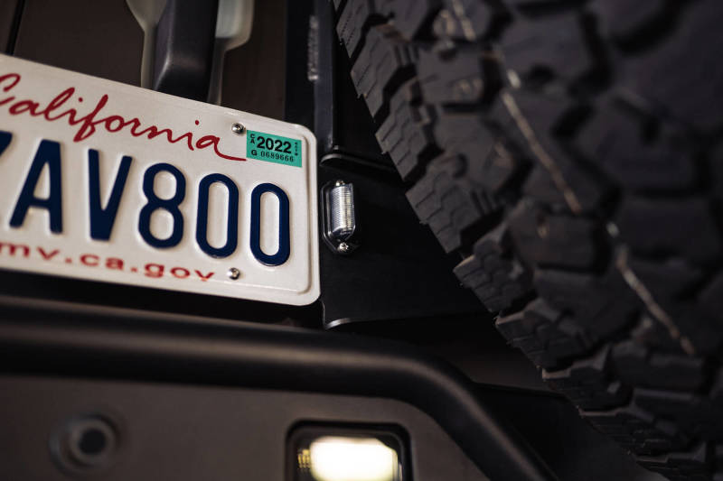 DV8 Offroad 21-23 Ford Bronco Rear License Plate Relocation Bracket - Black Ops Auto Works