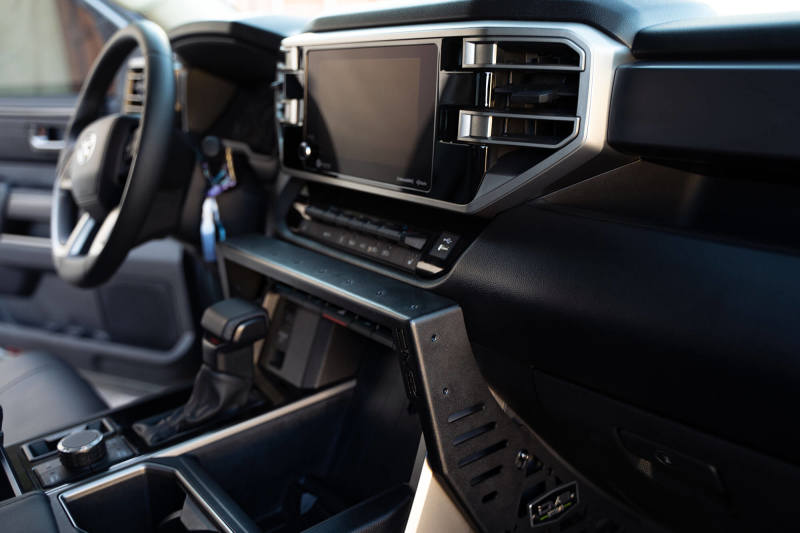 DV8 Offroad 22-23 Toyota Tundra Center Console Molle Panels/Device Mount - Black Ops Auto Works