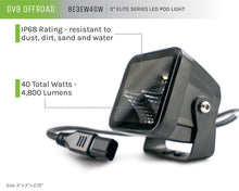 Load image into Gallery viewer, DV8 Offroad 3in Cube LED Light 40W Pod Light 5W LED - Black Ops Auto Works